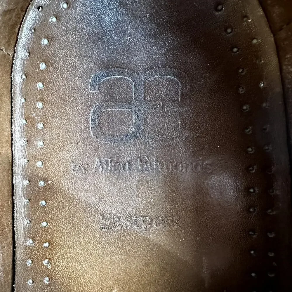 Allen Edmonds Eastport Boat Shoes Leather Slip On Lace Up Casual Tan 12EEE